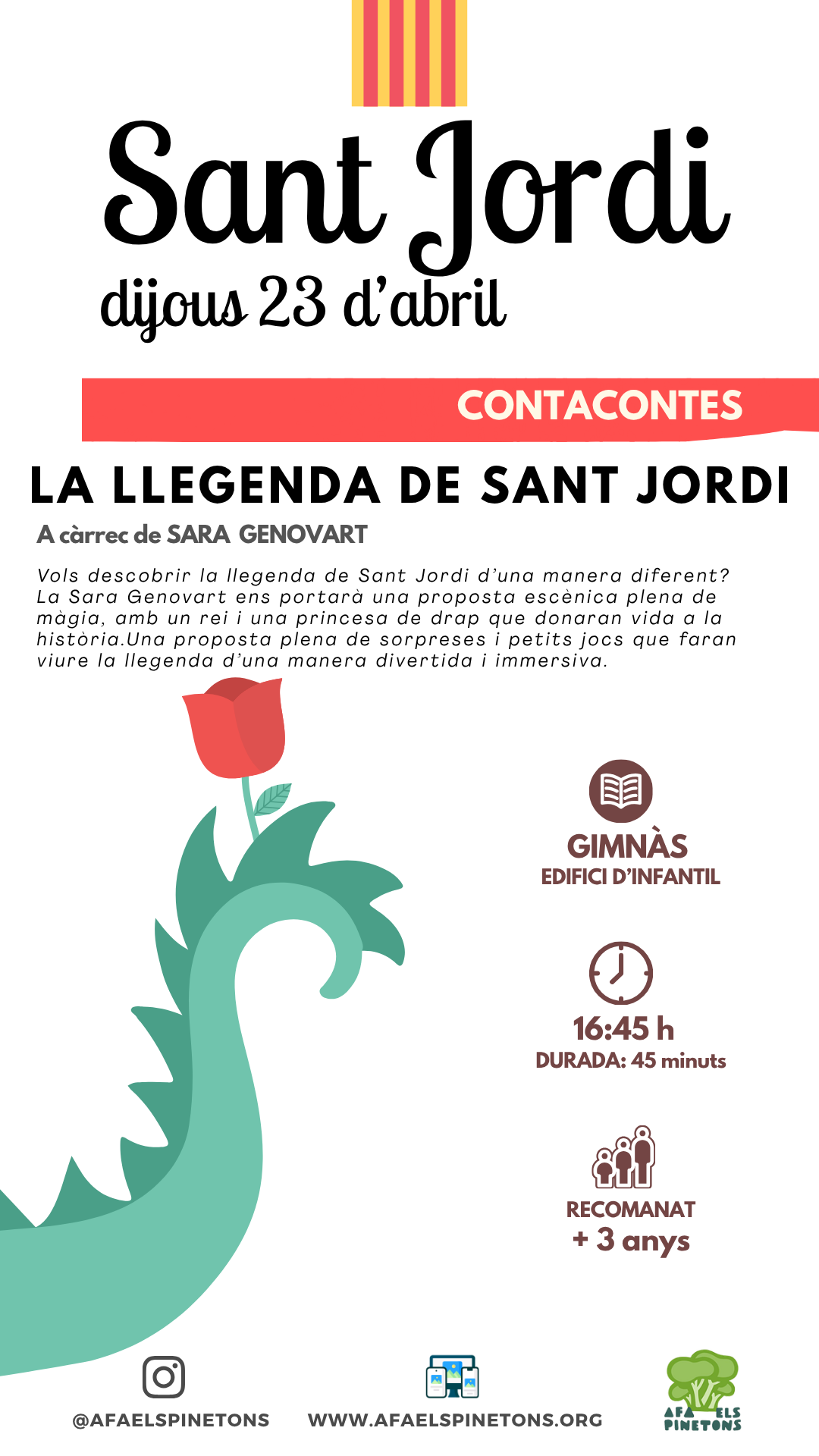 Cartell del contacontes de Sant Jordi 2026 Sara Genovart